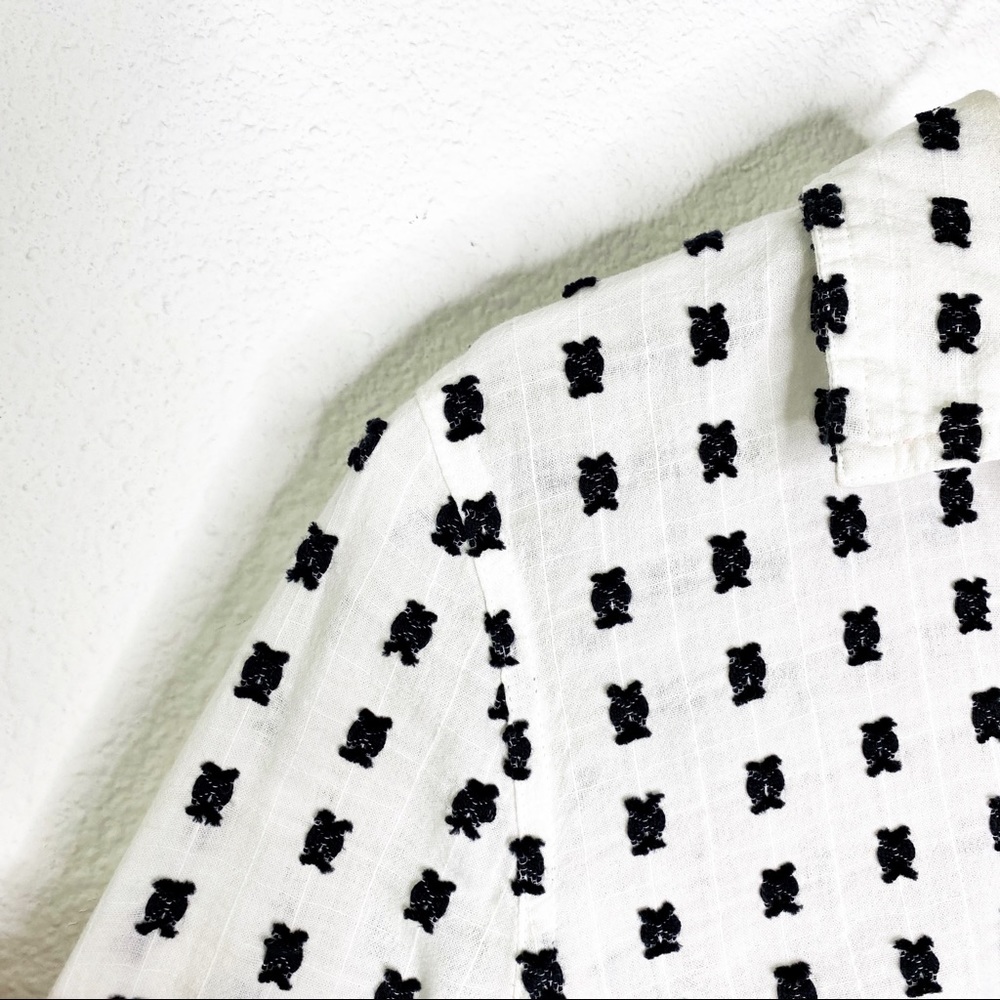 Merona Embroidered Long Sleeve Button Up - Picture 4 of 6